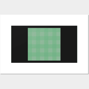 Orchard Plaid - Light Green and Dark Green Posters and Art